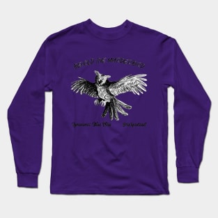 murderbird with label Long Sleeve T-Shirt